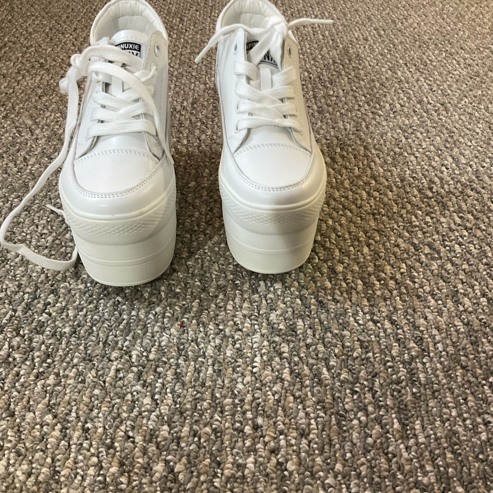 White Platform Sneakers
